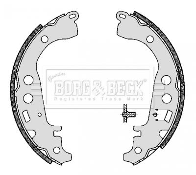 BORG & BECK Комплект тормозных колодок BBS6294